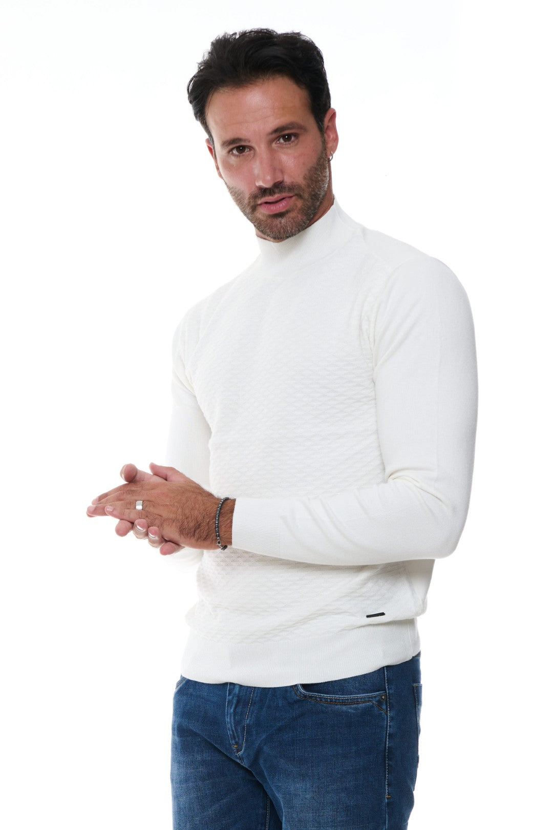 Maglia Jacquard Lupetto