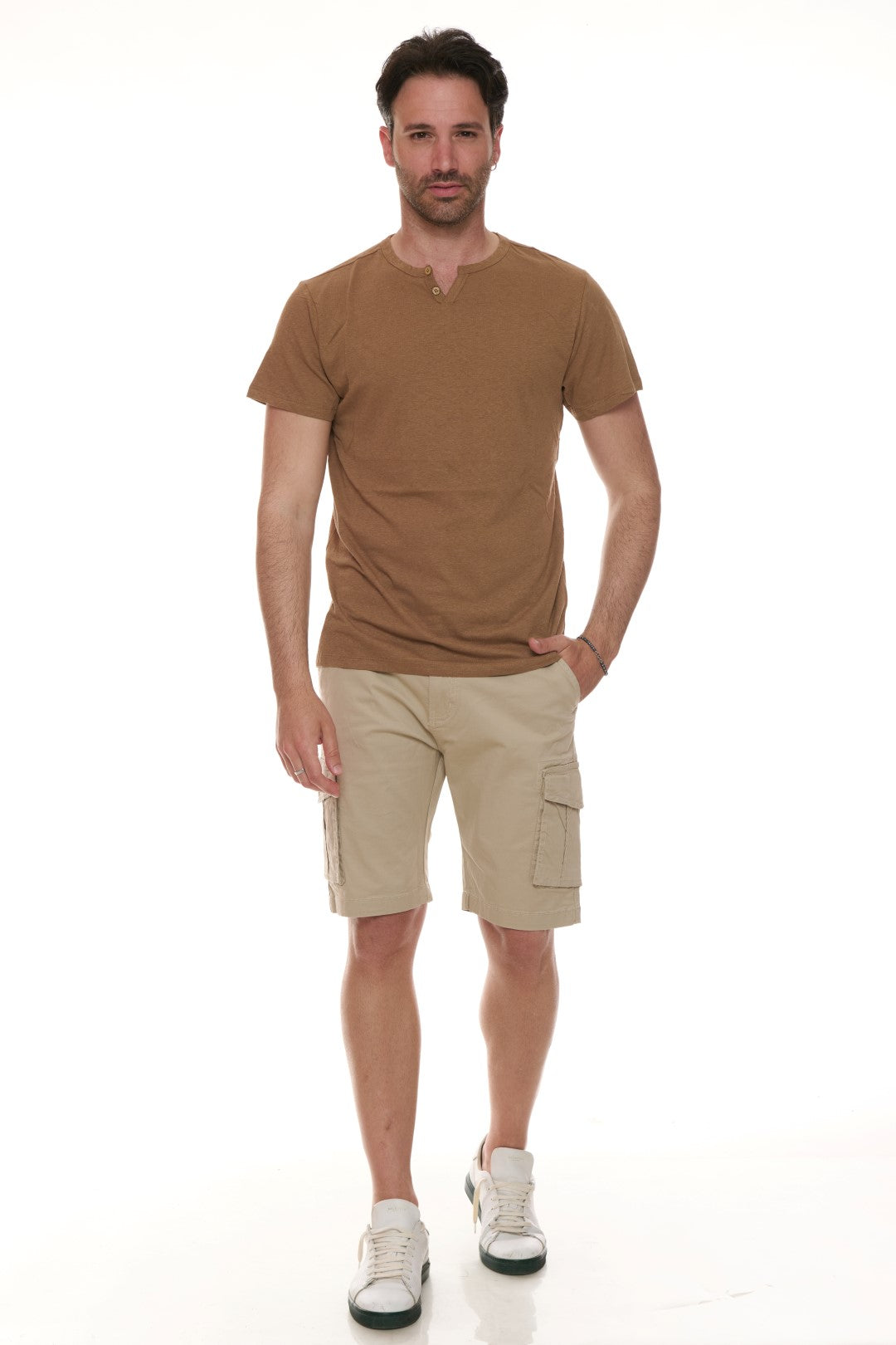 T-shirt con bottoncini Mistolino