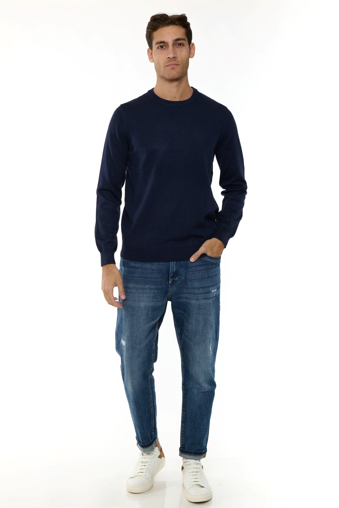 Maglia basica Misto Cashmere